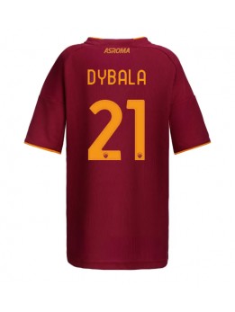 Zenske Futbalové oblečenie AS Roma Paulo Dybala #21 2025-26 Krátky Rukáv - Domáci Zenske Futbalové oblečenie AS Roma Paulo Dybala #21 2025-26 Krátky Rukáv - Domáci